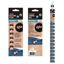 Bazar Malin|* 24 Billes Bois Cedre