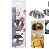 Pâtisserie|* 4 Domes Inox Diametre 8Cm