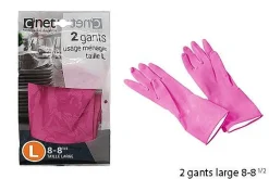 Menage|* 2 Gants Menage Latex 8