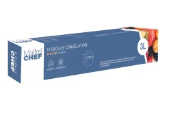 Cuisson|* 10 Sachets Congelation Zip 3L 27X28Cm
