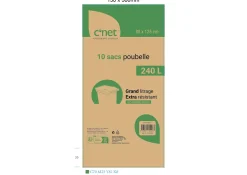 Menage|* 10 Sacs Poubelle 240L Extra Resistant