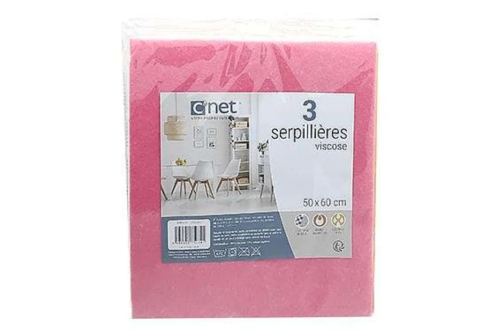 Menage|* 3 Serpillieres 50X56Cm