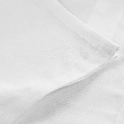 maxibazar 3 Serviettes De Table 40X40 Cm Coton Uni Initia Blanc- Serviettes De Table