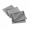 maxibazar 3 Serviettes De Table 40X40Cm Recycle Uni Gris Chine- Serviettes De Table