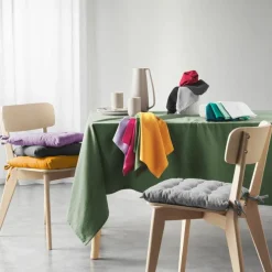 maxibazar 3 Serviettes De Table 40X40Cm Recycle Uni Gris Chine- Serviettes De Table