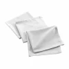 maxibazar 3 Serviettes De Table 40X40Cm Recycle Uni Blanc- Serviettes De Table