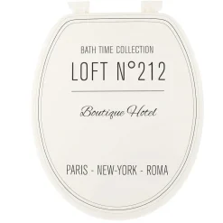 Abattants Wc|* Abattant Wc 18 Pouces Design Imprime Neo Retro Blanc