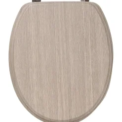 Abattants Wc|* Abattant Wc 18Pouces Attaches Acier Inoxydable Chene Clair