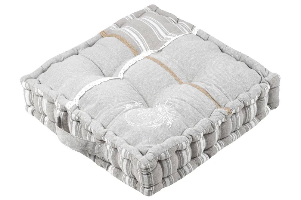 maxibazar Adelaide Coussin Sol 45X45X10Cm Naturel- Thematiques