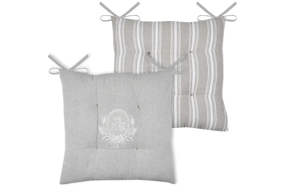 maxibazar Adelaide Galette 4 Points 38X38Cm Naturel- Galettes De Chaise