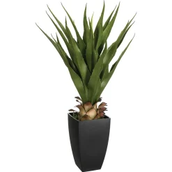 Atmosphera Agave Pot Rectangle H.73Cm- Fleurs Et Plantes En Pot