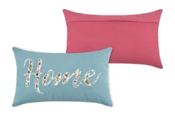 maxibazar Amaryllis Coussin 30X50Cm Bleu- Thematiques