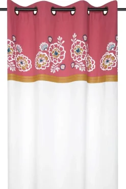 maxibazar Amaryllis Rideau 140X260Cm Multicolore- Thematiques
