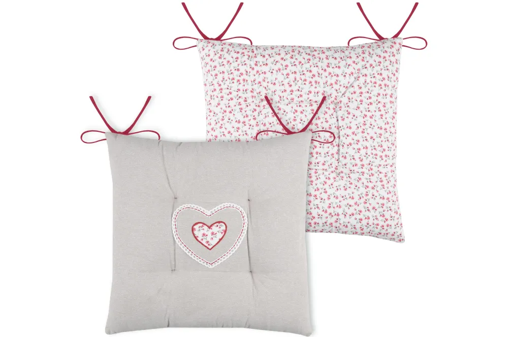 maxibazar Amelia Galette 40X40 4Pts Naturel- Galettes De Chaise