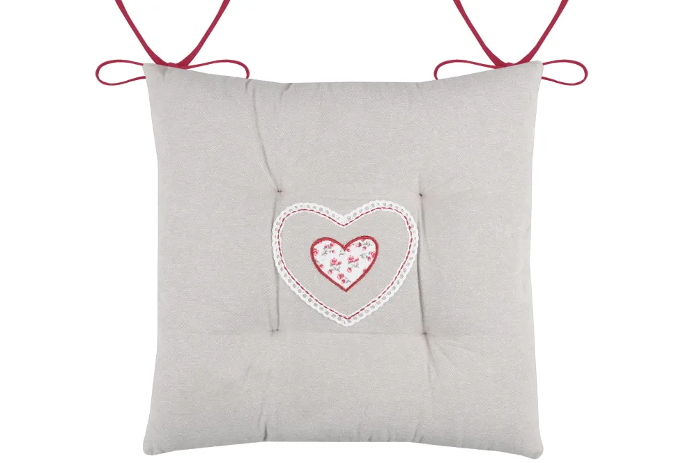 maxibazar Amelia Galette 40X40 4Pts Naturel- Galettes De Chaise