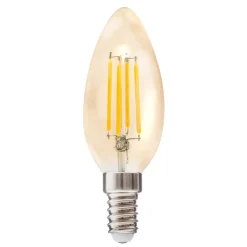Atmosphera Ampoule Led Droite Ambre E14 C35 2W- Ampoules Deco