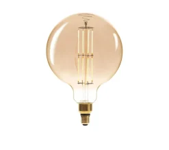 Atmosphera Ampoule Led Globe Ambree Filament Droit E27- Ampoules Deco