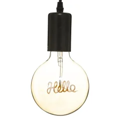 Atmosphera Ampoule Led Hello Ambre G125- Ampoules Deco