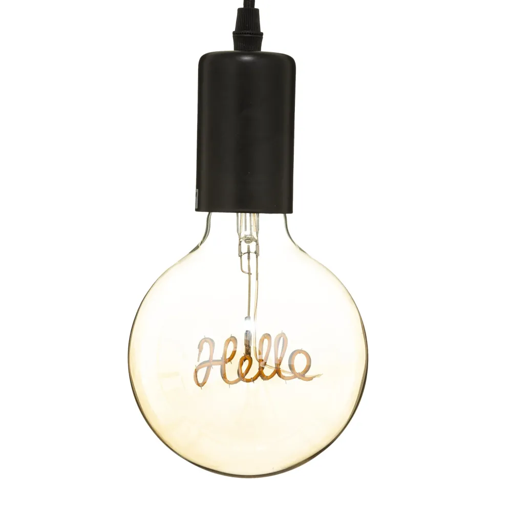 Atmosphera Ampoule Led Hello Ambre G125- Ampoules Deco