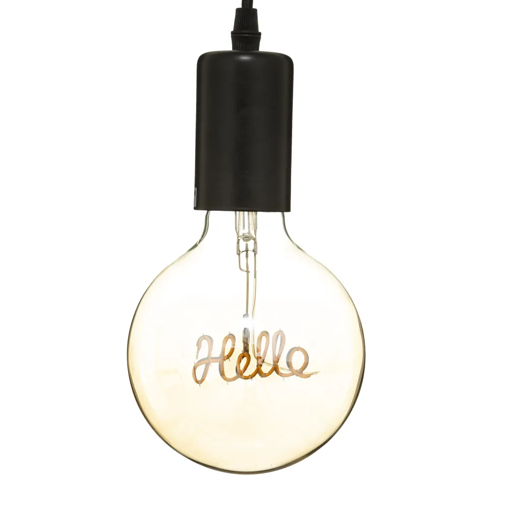 Atmosphera Ampoule Led Hello Ambre G125- Ampoules Deco