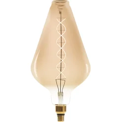 Atmosphera Ampoule Led Pyramide Ambree Filament Torsade E27- Ampoules Deco
