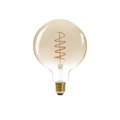 Atmosphera Ampoule Led Torsadee Ambre G125 4W- Ampoules Deco