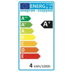 Atmosphera Ampoule Led Torsadee Ambre G125 4W- Ampoules Deco