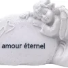 maxibazar Ange A Droite Un Amour Eternel 13X4.5X7Cm- Statues