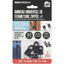 Bazar Malin|* Anneau De Fermeture Eclair Universel X4 Pièces