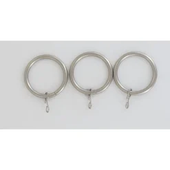 maxibazar Anneaux D28 X8 Argent Mat- Tringles A Rideaux Et Embouts