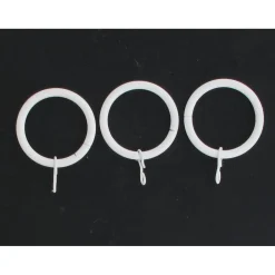 maxibazar Anneaux D28 X8 Blanc Mat- Tringles A Rideaux Et Embouts