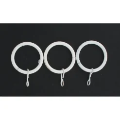 maxibazar Anneaux D20 X8 Blanc Or- Tringles A Rideaux Et Embouts