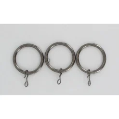 maxibazar Anneaux D20 X8 Graphite- Tringles A Rideaux Et Embouts