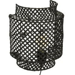 Atmosphera Applique Bambou Liby Noir D.23Cm- Appliques Murales