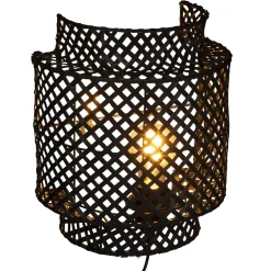 Atmosphera Applique Bambou Liby Noir D.23Cm- Appliques Murales