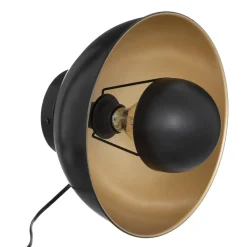 maxibazar Applique Metal Lahti Noir Dore D.29Cm- Appliques Murales