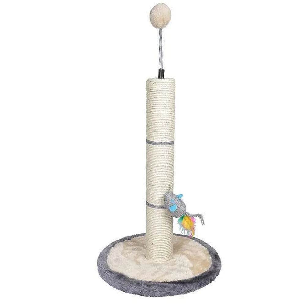 Jouets|* Arbre A Chaton Avec Jouets 46Cm Ecru Gris