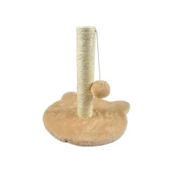 Jouets|* Arbre A Chaton Socle Tete De Chat Et Jouet 30X33Cm Ecru