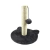 Jouets|* Arbre Chaton Socle Tete De Chat Et Jouet 30X33Cm Anthracite
