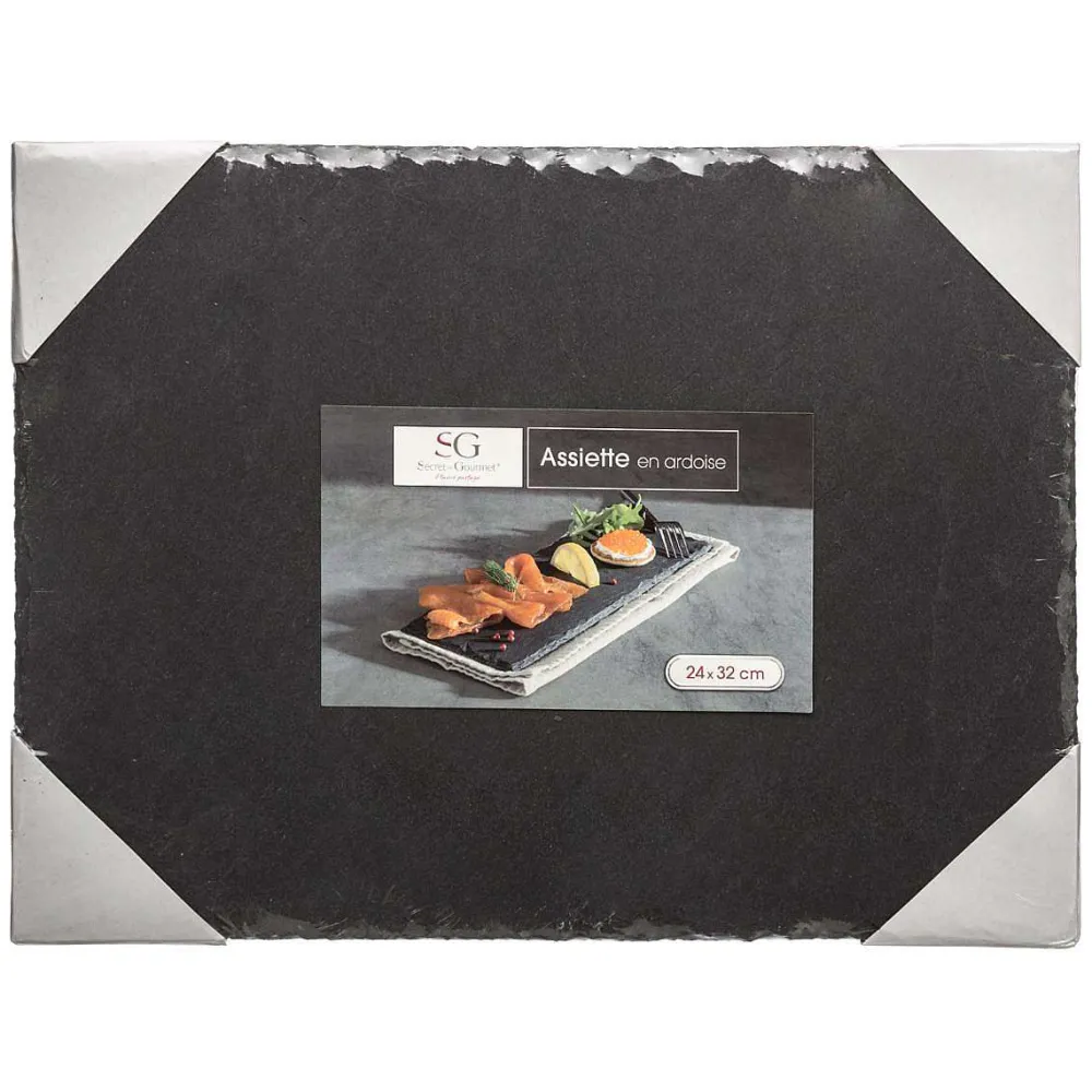 Vaisselle|Secret de Gourmet Assiette Ardoise 24X32Cm
