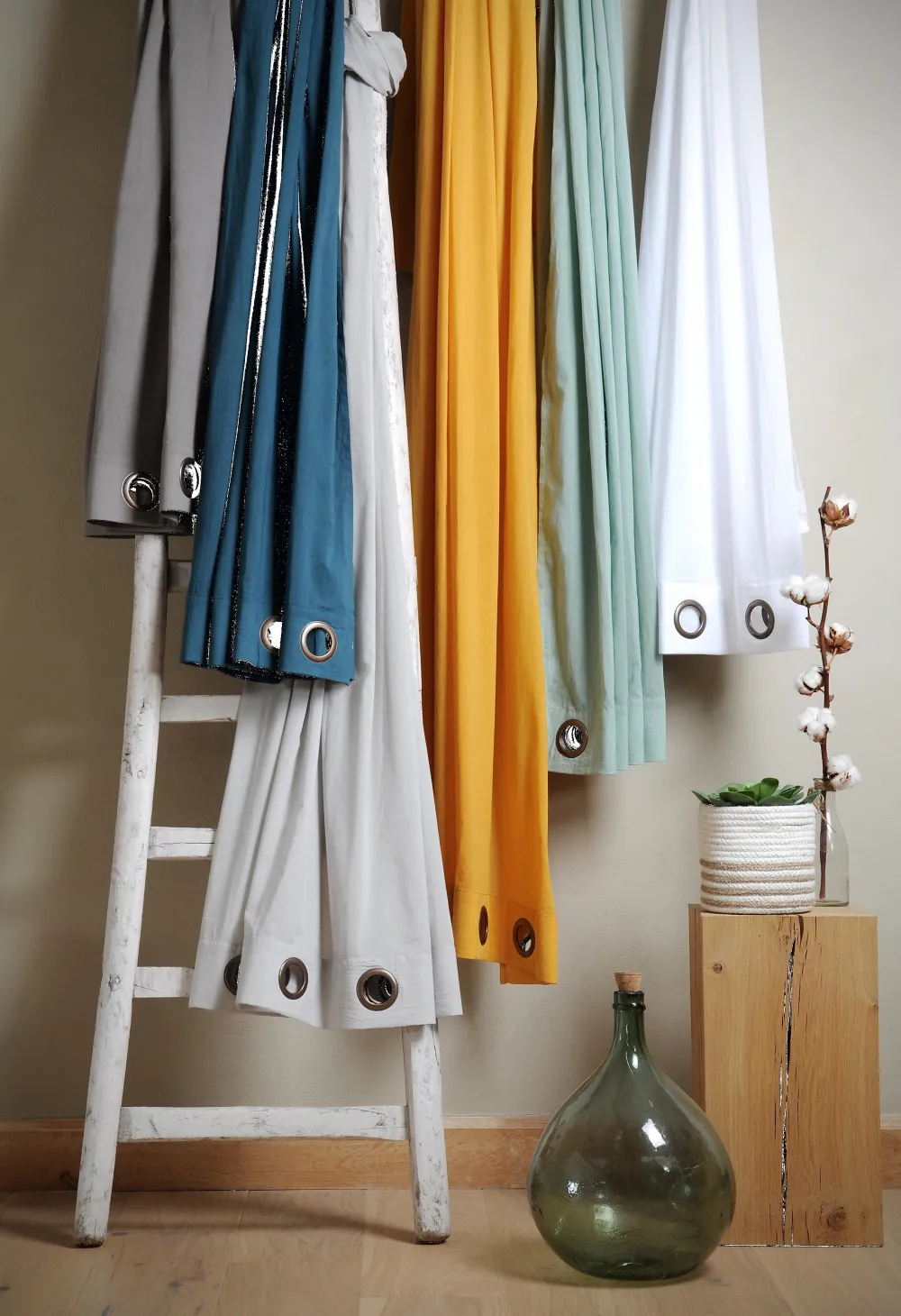 maxibazar Aube Voile 140X260 Oeil Taupe- Thematiques