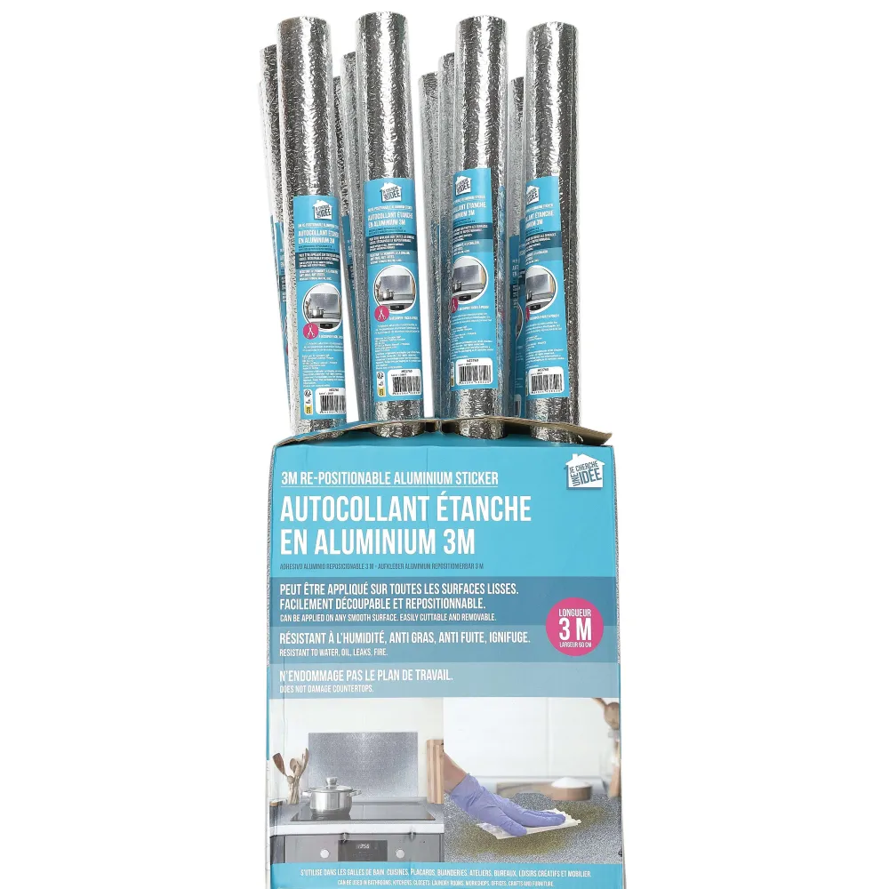 Bazar Malin|* Autocollant Aluminium Repositionnable 3M