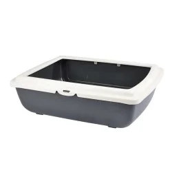 Hygiene Animale|* Bac A Litiere Rebord Ivoire