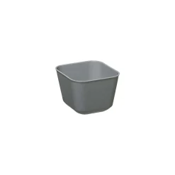 Boîte De Rangement|* Bac Flex Carre X4 Pcs Gris D.8.5X6.3Cm
