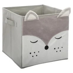 Atmosphera Bac Rangement Renard Velours- Petits Rangements