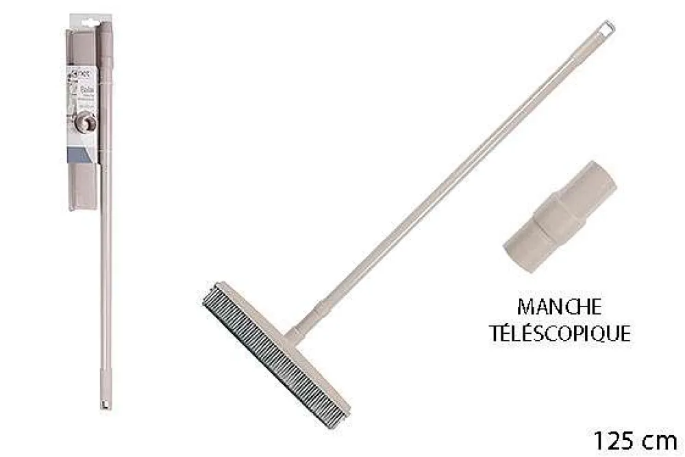 Menage|* Balai Caoutchouc Grege Et Manche