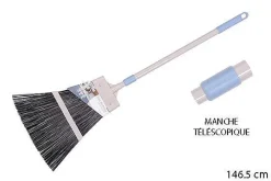 Menage|* Balai Exterieur Plastique Bicolore Grege Ble