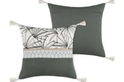maxibazar Baleares Coussin 40X40Cm Vert- Thematiques