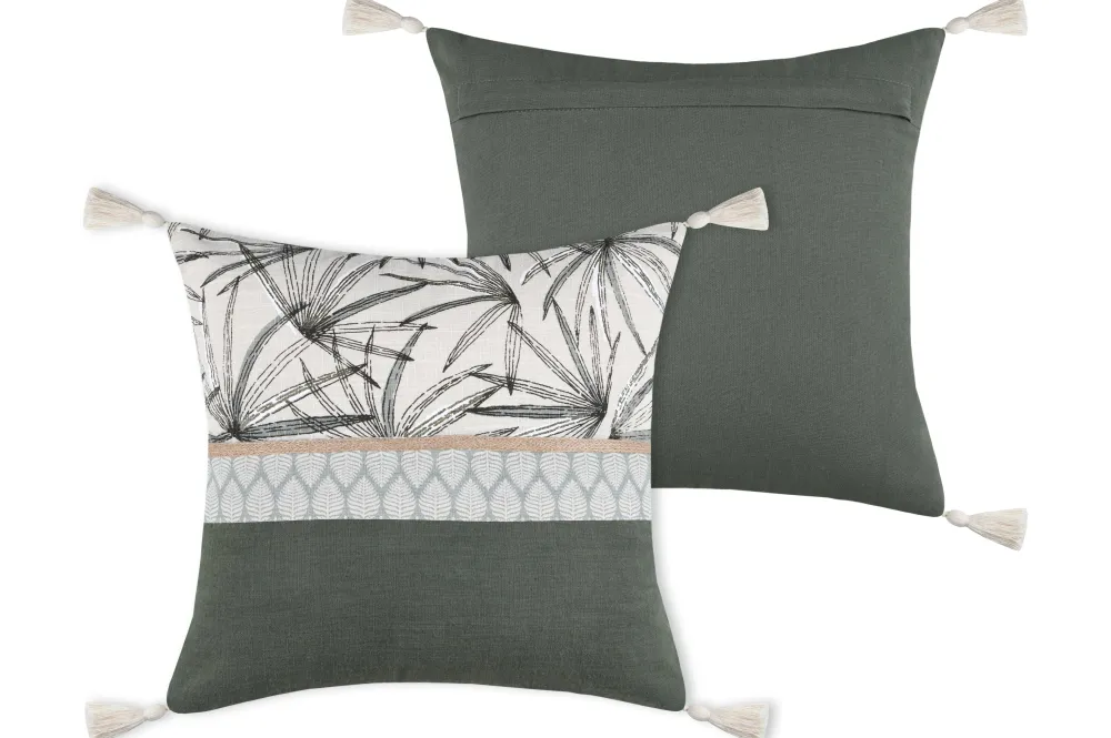 maxibazar Baleares Coussin 40X40Cm Vert- Thematiques