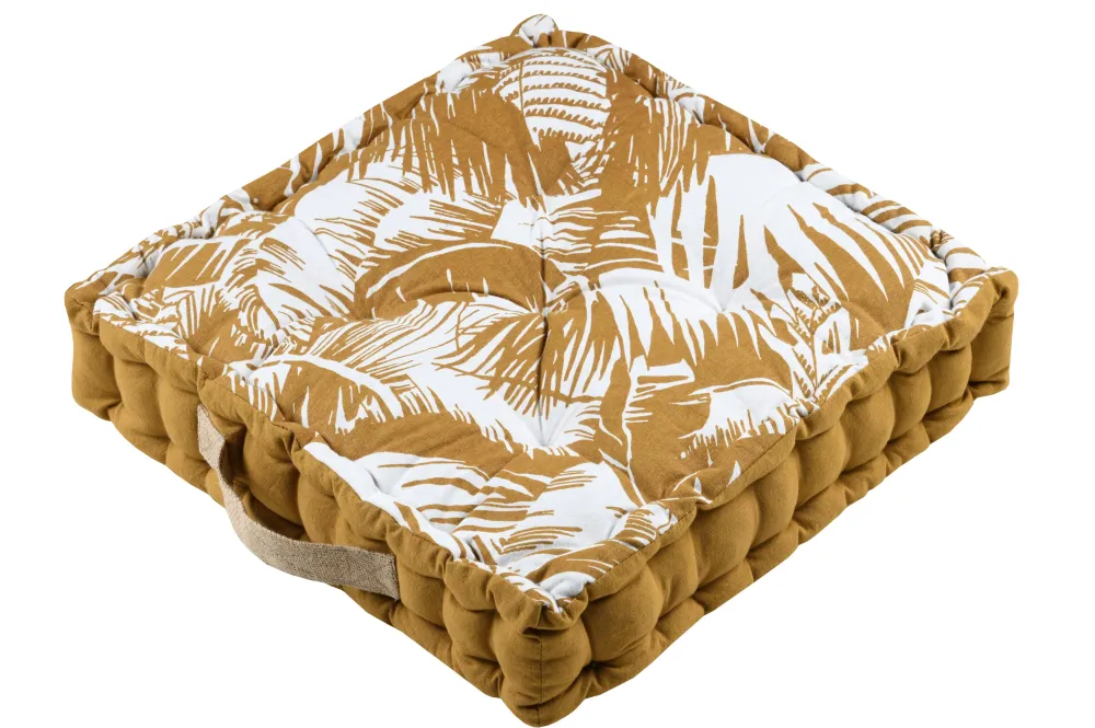 maxibazar Bamako Coussin Sol 45X45X10Cm Safran- Matelas Et Coussins De Sol